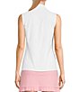 Color:White - Image 2 - Aida Catalina Cloth Knit Point Collar Sleeveless Top