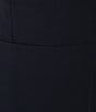 Color:Navy - Image 4 - Jaydan Amelia Cloth Straight Leg Split Front Hem Pull-On Ankle Pants