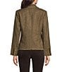 J.McLaughlin Anwen Herringbone Tweed Wool Notch Collar Long Sleeve Jacket, Color:Coffee - Image 2