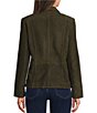 J.McLaughlin Anwen Notch Lapel Collar Long Sleeve Suede Blazer - Image 2
