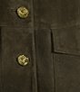 J.McLaughlin Anwen Notch Lapel Collar Long Sleeve Suede Blazer - Image 5