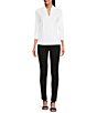 Color:Black - Image 3 - Becca Stretch Knit Leggings