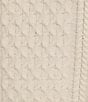 J.McLaughlin Crew Neck Long Sleeve Cotton Aran Cable Knit Sweater - Image 4