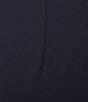Color:Navy - Image 4 - Deanne Split Front Hem Knit Straight Leg Cropped Pants