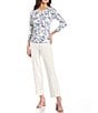 J.McLaughlin Deanne Split Front Hem Knit Straight Leg Cropped Pants - Image 5