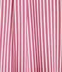 Color:Fuchsia - Image 5 - Denver Woven Stripe Print Point Collar Long Sleeve Button Down Blouse