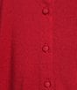 J.McLaughlin Embellished Round Neck Long Sleeve Button-Front Pearl Cardigan - Image 3