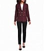 J.McLaughlin Genevieve Lapel Collar Long Sleeve Double-Breasted Blazer - Image 3