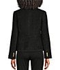 J.McLaughlin Gloriana Wool-Blend Boucle Woven Round Neck Long Sleeve Jacket - Image 2
