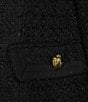 J.McLaughlin Gloriana Wool-Blend Boucle Woven Round Neck Long Sleeve Jacket - Image 4