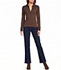 J.McLaughlin High-Rise 5-Pocket Flare Denim Jean - Image 3