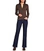 J.McLaughlin High Rise 5-Pocket Flare Denim Jeans - Image 3