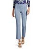 J.McLaughlin Ivy Front Seam Detailed Kick Flare Leg Hem Cropped Pull-On Pants - Image 5
