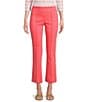 J.McLaughlin Ivy Front Seam Detailed Kick Flare Leg Hem Cropped Pull-On Pants - Image 1