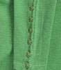 J.McLaughlin Jamey Crew Neck Button Trim Raglan Sleeve Sweater, Color:Sea Green - Image 4