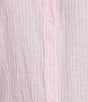 J.McLaughlin Julian Stripe Print Ruffle Collar Long Sleeve Button Front Blouse, Color:Light Pink/White - Image 5