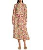 J.McLaughlin Jungle Melody Tie Front A-Line Midi Skirt, Color:Off White/Multi - Image 8