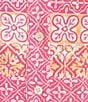 J.McLaughlin Kailyn Printed Knit Point Collar 3/4 Sleeve Button Front Dress, Color:Hot Pink/Orange - Image 3