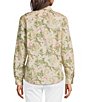 J.McLaughlin Lois Floral Print Point Collar Long Sleeve Button Front Blouse - Image 2