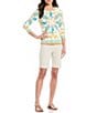 J.McLaughlin Masie Bermuda Pocketed Pull-On Shorts, Color:Stone - Image 3