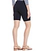 Color:Navy - Image 2 - Masie Bermuda Pocketed Pull-On Shorts