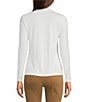 J.McLaughlin Nadia Turtleneck Long Sleeve Top, Color:Off White - Image 2