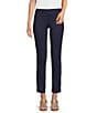 Color:Navy - Image 1 - Newport Straight Leg Cropped Pants