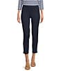 Color:Navy - Image 1 - Newport Straight Leg Cropped Pants