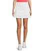 J.McLaughlin Palm Spring Solid White Knit Pocketed Skort, Color:White - Image 1