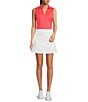 J.McLaughlin Palm Spring Solid White Knit Pocketed Skort, Color:White - Image 3