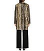 J.McLaughlin Pella Leopard Print Round Neck Long Sleeve Jacket, Color:Sand/Black - Image 3