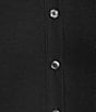 J.McLaughlin Theodora Knit Point Collar Long Sleeve Button-Front Shirt - Image 4