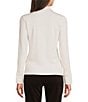 J.McLaughlin Theodora Knit Point Collar Long Sleeve Button-Front Shirt - Image 2