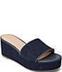 Jack Rogers Bay Fabric Mid Wedge Platform Slide Sandals - Image 1