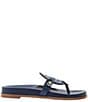 Color:Midnight - Image 2 - Collins Casual Leather Thong Sandals