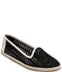 Color:Black/Ivory - Image 1 - Conwell Nubuck Perforated Slip-On Flats