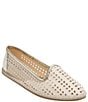 Color:Ivory/Platinum - Image 1 - Conwell Nubuck Perforated Slip-On Flats