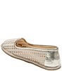 Color:Ivory/Platinum - Image 3 - Conwell Nubuck Perforated Slip-On Flats