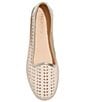 Color:Ivory/Platinum - Image 4 - Conwell Nubuck Perforated Slip-On Flats