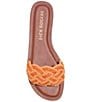 Color:Apricot - Image 4 - Dumont Woven Rope Slide Sandals