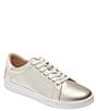 Color:Platinum/White - Image 1 - Ellison Leather Sneakers
