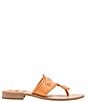 Color:Apricot - Image 2 - Jacks Leather Flat Thong Sandals