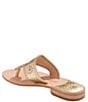 Jack Rogers Jacks Metallic Leather Flat Thong Sandals - Image 3