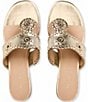 Jack Rogers Jacks Metallic Leather Kitten Heel Thong Sandals - Image 4