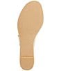 Color:Platinum/Platinum - Image 5 - Jacks Mid Wedge Leather Thong Espadrille Platform Sandals
