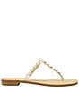 Color:White - Image 2 - Sandpiper Bow Pearl Embellished Thong Sandals