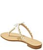 Color:White - Image 3 - Sandpiper Bow Pearl Embellished Thong Sandals