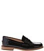 Color:Black - Image 2 - Tipson Penny Spazzolato Leather Penny Loafers