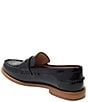 Color:Black - Image 3 - Tipson Penny Spazzolato Leather Penny Loafers