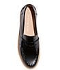 Color:Black - Image 4 - Tipson Penny Spazzolato Leather Penny Loafers